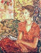 Tytus Czyzewski Portrait Magdaleny Potworowski oil on canvas